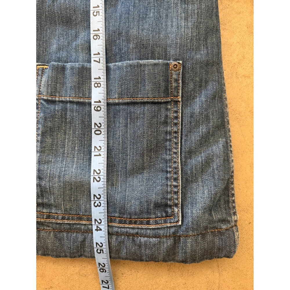 LL Bean Womens Sherpa Lined Denim Chore Jacket Blue Medium Wash Small 505481 - Picture 12 of 13